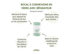 Bocal à cornichons 750 ml