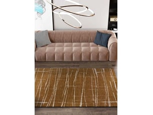 Tapis venus atticgo rectangulaire cuivre - style scandinave