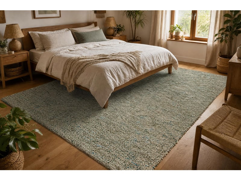  Tapis nepal olive ii vert mélange - laine, double face, naturel 60x100 cm  - Conforama E
