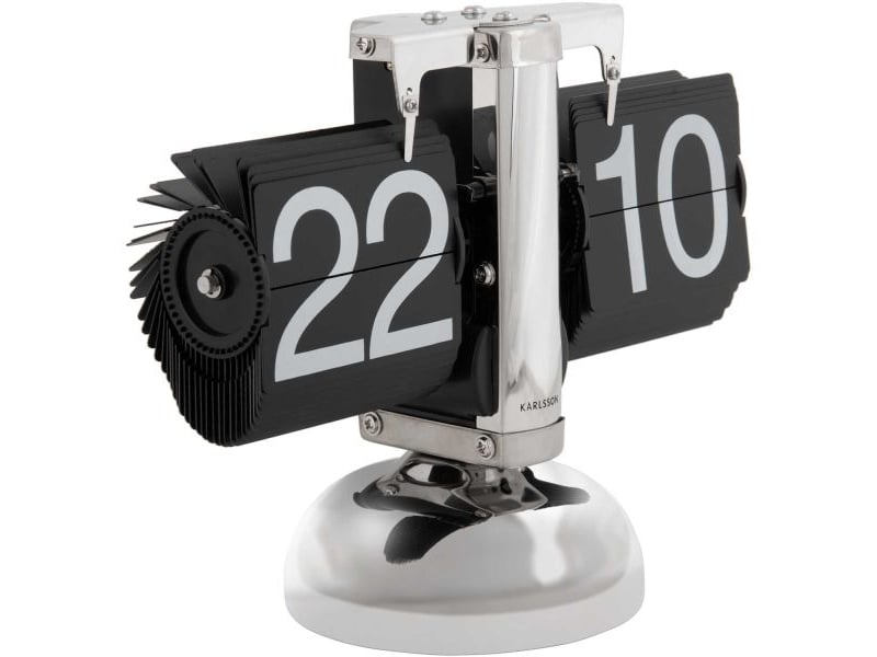  Horloge à poser small flip chrome  - Conforama A