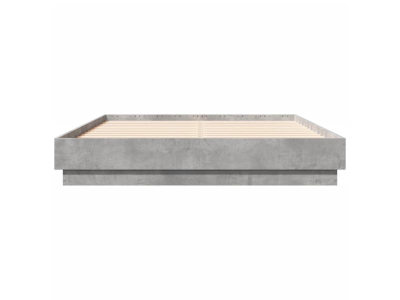  Lit double- lit adulte -  cadre de lit sans matelas gris béton 120x190 cm  - Conforama C