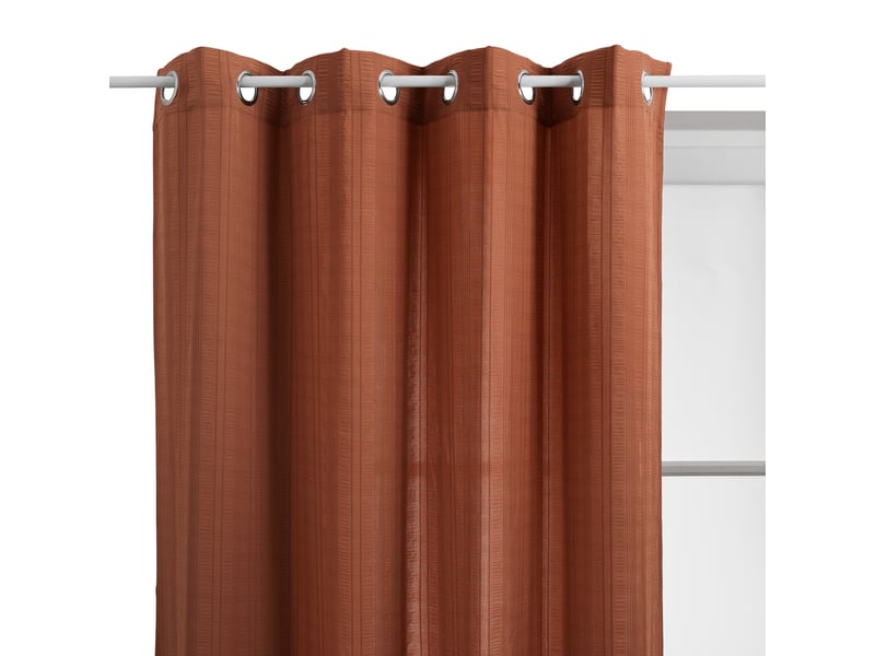 Voilage Oeillets rouge  - Conforama C