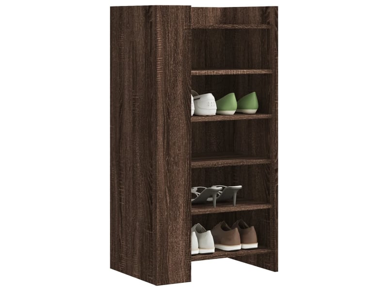  Meuble à chaussure | armoire à chaussures chêne marron 52x37,5x100 cm  - Conforama B
