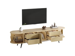 Meuble tv coloris naturel 180 cm <strong></strong> <strong></strong>