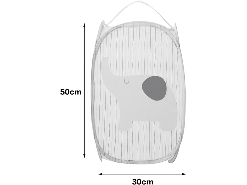  Panier à linge pliable avec poignée en maille à motifs de dessins animés pour les jouets et les chaussures des enfants  - Conforama B