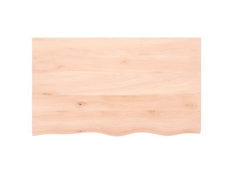  Comptoir de salle de bain, plan de travail 100x60x2 cm bois massif non traité cf65712  - Conforama C