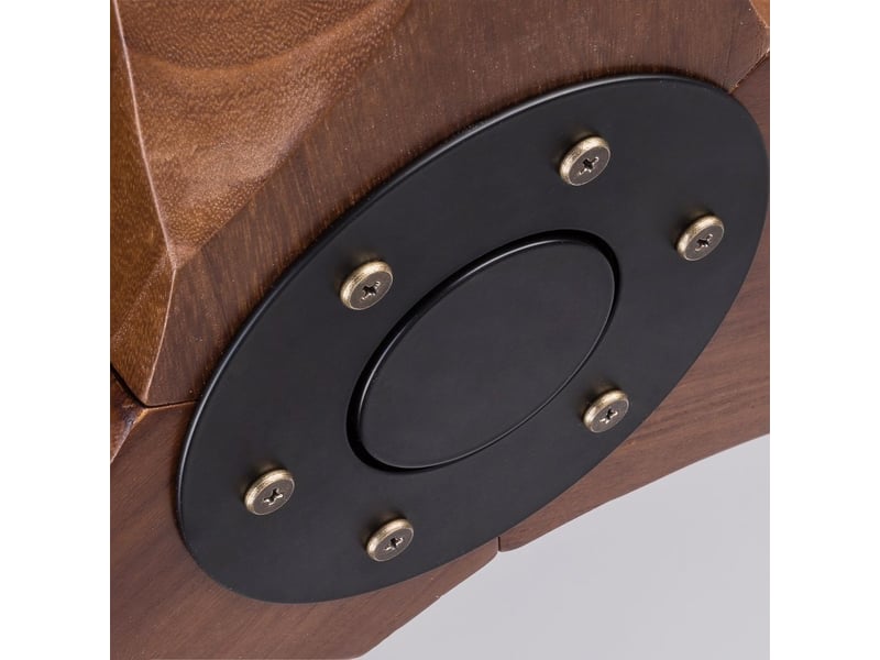  Ventilateur de plafond - avec télécommande et moteur réversible - metal &amp; wood - noir - 107 x 107 x 32 cm - installation au plafond - salon et chambre EU42SHT-1615BK - Conforama E