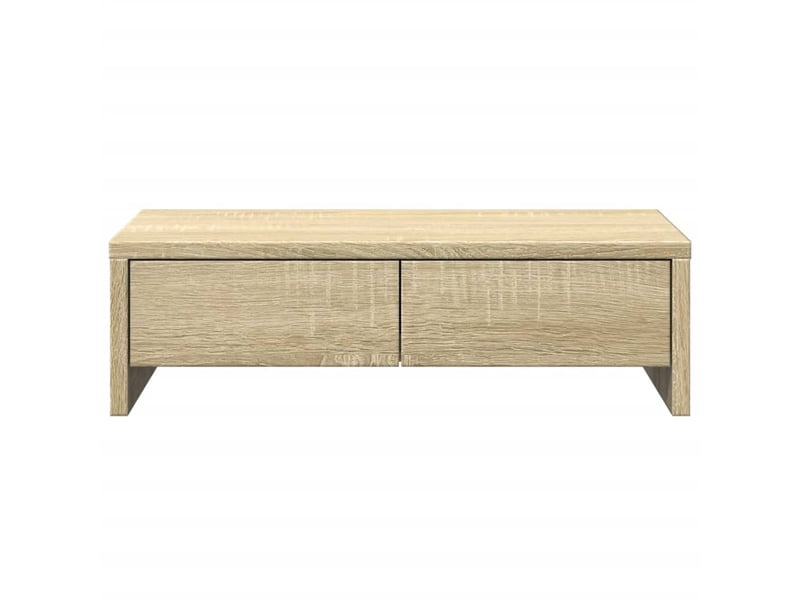  Support de moniteur table meuble bureau avec tiroirs sonoma bois d'ingénierie marron 02_0044945  - Conforama B