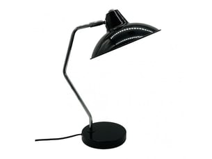 Lampe de bureau fabrilamp elian noirchromé 1 x e27 articulée orientable 44x24x35 cm