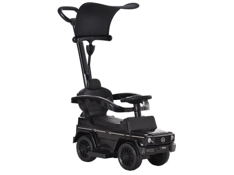  Voiture porteuse mercedes-benz g350 85,5x40,5x95 cm 3-en-1 avec barre de poussée noire  - Conforama A