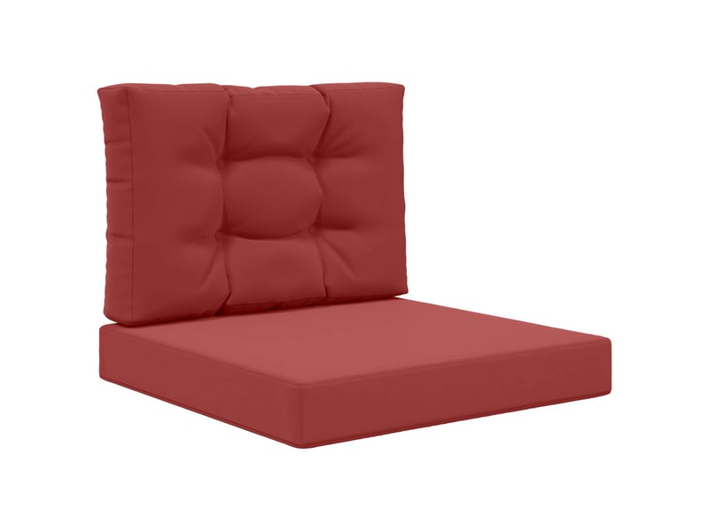  Coussin de canapé d'extérieur, coussin de chaise polyester bordeaux 60 x 60 cm cf54048  - Conforama A