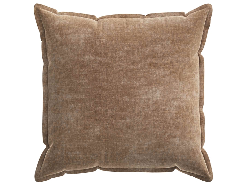  Lot de 2 housses de coussin houten marron 65 x 65 cm tissu chenille cf49350  - Conforama C