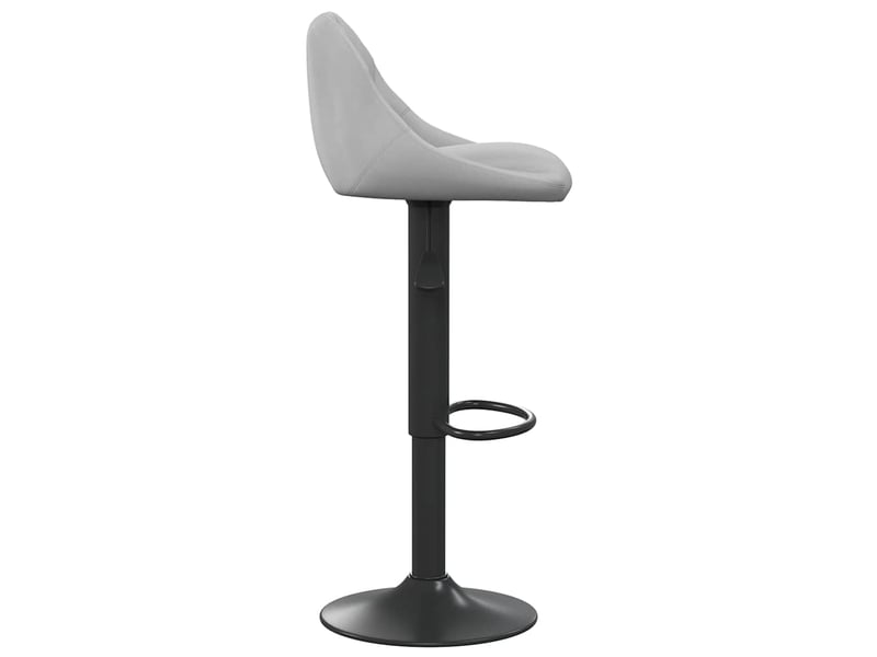  Tabouret de bar, chaise de bar gris clair velours shl24779  - Conforama D