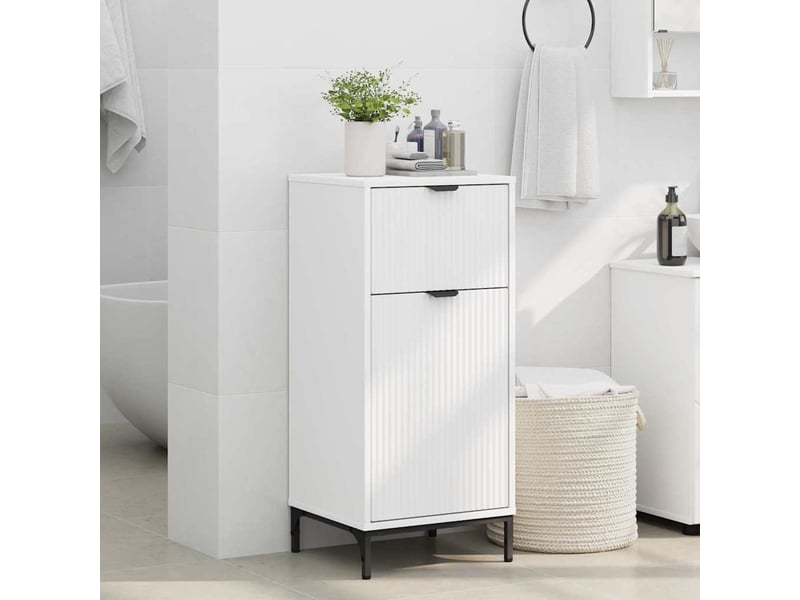 Cabinet de salle de bain, armoire salle de bain blanc 39,5 x 36 x 88 cm cf65239 - Conforama D