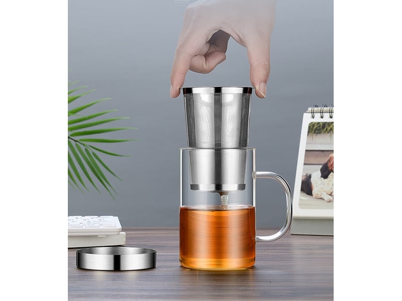  Mug et verre avec passoire 500ml  - Conforama E