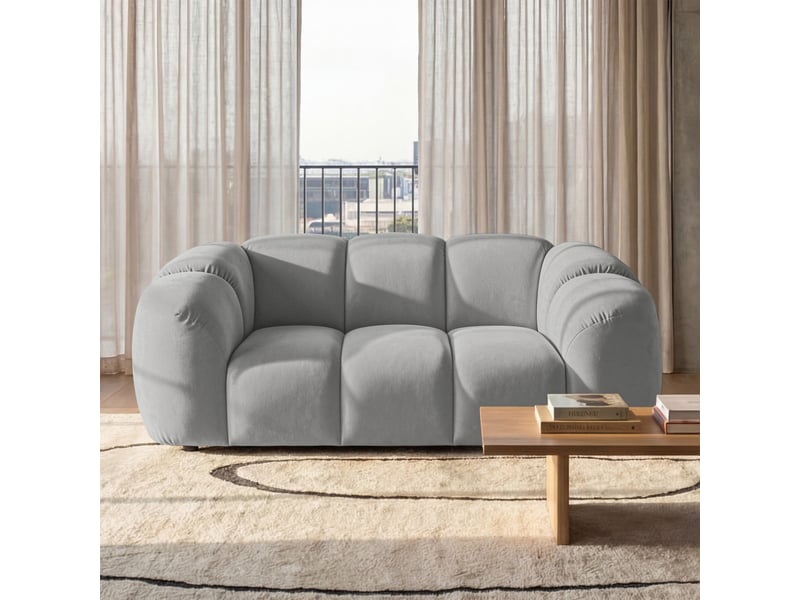 Selsey millma - canapé - 180 cm - velours gris clair Millma - Conforama B