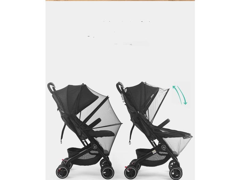 Moustiquaire universelle pour poussette avec double fermeture éclair - Conforama D