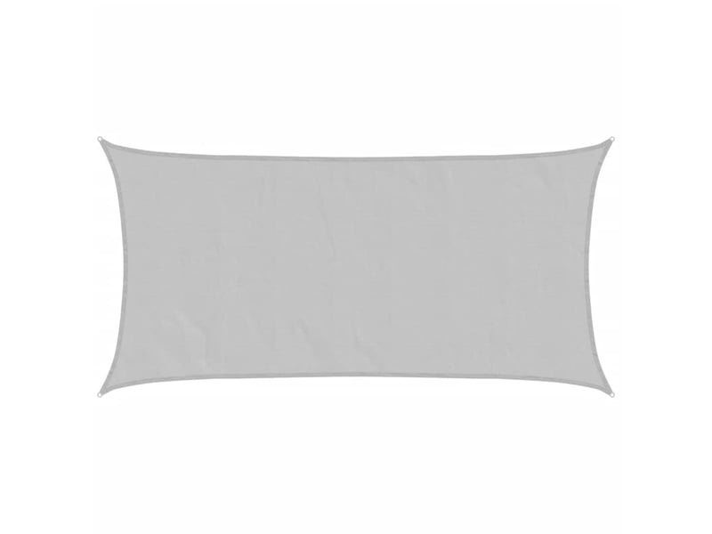  Voile d'ombrage - voile d'ombre - voile parasol gris clair 6x3 m 100% polyester oxford  - Conforama A