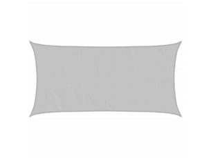Voile d'ombrage - voile d'ombre - voile parasol gris clair 6x3 m 100% polyester oxford