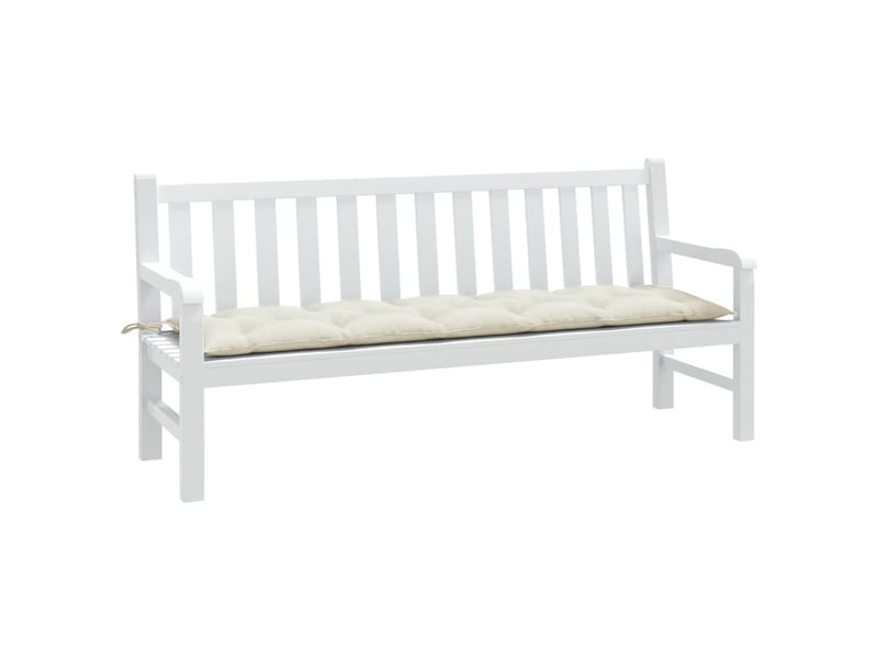  Coussin de banc de jardin, coussin d'assise crème mélangé 180x50x7 cm tissu cf52720  - Conforama B