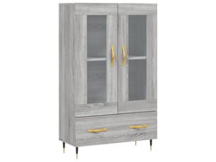 Buffet haut - bahut - meuble de rangement sonoma gris 69,5x31x115 cm bois d'ingénierie