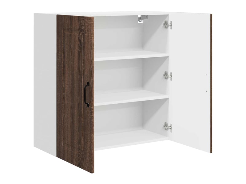  Meuble mural de cuisine | armoire de cuisine chêne brun 80x31x80cm shl3757  - Conforama E