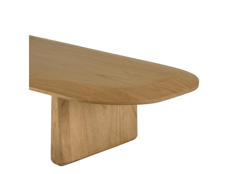  Amy - table basse organique l147xh28cm en bois de mindi  - Conforama D