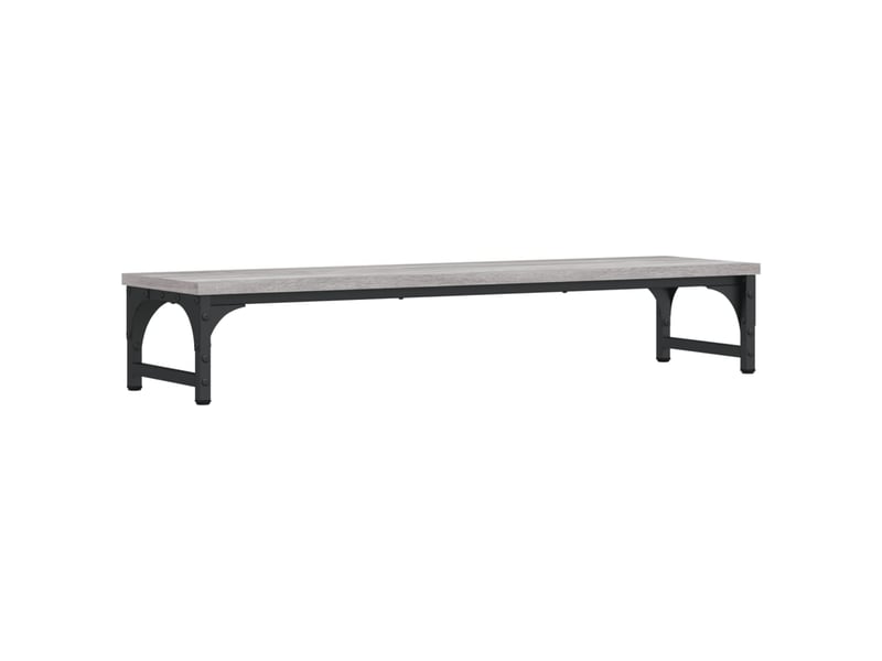  Support de moniteur table meuble bureau sonoma 85 x 23 x 15,5 cm bois d'ingénierie gris 02_0045001  - Conforama A