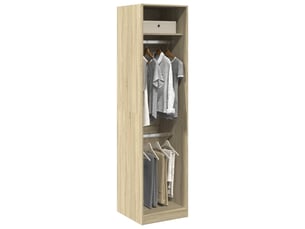 Garde-robe chambre, armoire de rangement chêne sonoma 50x50x200 cm bois d'ingénierie