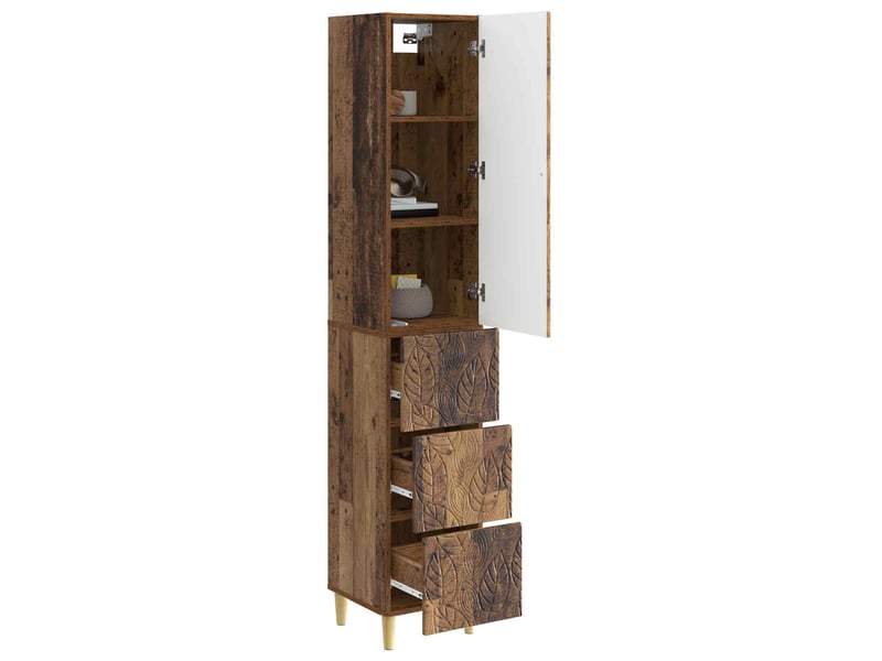  Ensemble de meubles 2 pcs, rangement de salon 33 x 34,5 x 90 cm bois d'ingénierie shl6082  - Conforama C