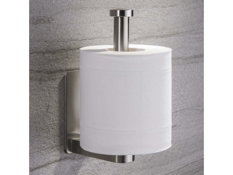  Porte-papier toilette autocollant sans perçage, porte-papier peint, porte-papier toilette en acier inoxydable, porte-papier toilette  - Conforama C
