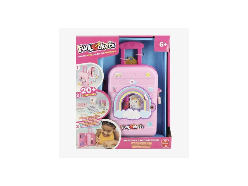  Studio manucure sur roulettes valisette secrète mini 5 clés 20 accessoires multicolore FUN8721017608745 - Conforama A