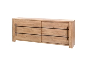 Buffet 2 porte(s)  0 tiroir(s) <strong>ALTOBUY</strong> <strong>CARVIK</strong> - 230 cm coloris marron 