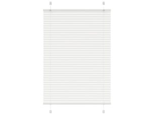 Store plissé, store de fenêtre blanc 85x100 cm largeur du tissu 84,4 cm polyester cf46764