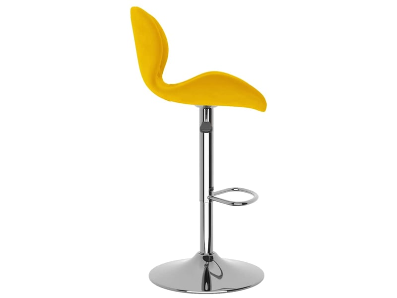  Lot de 2 tabouret de bar, chaise de bar jaune moutarde velours shl31287  - Conforama E