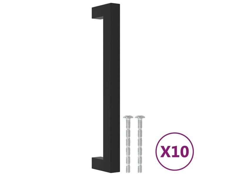  Poignée de meuble vidaxl, 160 mm, noire  - Conforama C