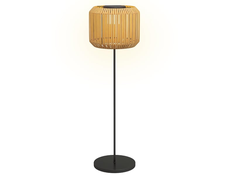  Lampadaire solaire d'extérieur led métal et résine tressée ø34 x 130 cm  - Conforama A