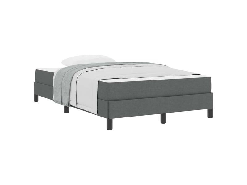  Lit double- lit adulte -  lit à ressorts gris foncé 120 x 190 cm tissu  - Conforama A
