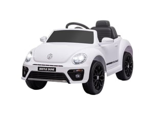 Voiture électrique enfant volkswagen beetle 97x56,5x46 cm avec télécommande blanche