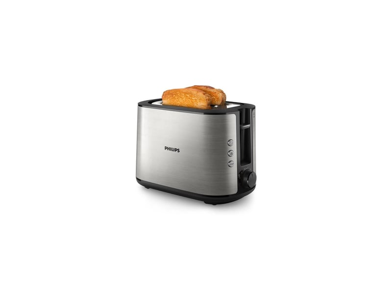  Grille-pain 2 fentes 950w inox philips - viva collection HD2650/90 - Conforama D