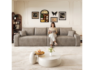 Canapé droit fixe  OPULERANE TRADING LTD 2 places Polyester marron