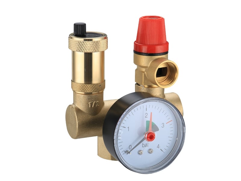  Groupe de sécurité pour chauffe-eau 1 pouce – 6 bars, avec clapet anti-retour  - Conforama A
