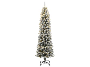 Sapin de noël, arbre de noël artificiel 150 led et neige floquée 150 cm