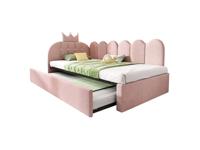  Lit gigogne avec lit secondaire 90 x 190 cm, sans matelas  - Conforama E