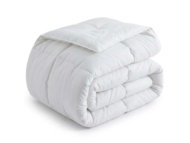  Casabel couette très chaude hiver, 700 gm², 135x200cm, piquage diamant, ultra confortable, 1 personne, blanc  - Conforama A