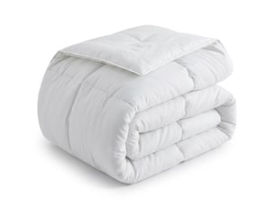 Casabel couette très chaude hiver, 700 gm², 135x200cm, piquage diamant, ultra confortable, 1 personne, blanc