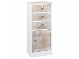Commode 1 tiroir(s) <strong></strong> <strong></strong> coloris blanc largeur 38 cm
