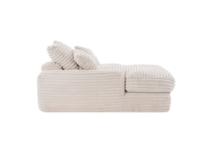 Canapé droit convertible <strong>COVREO </strong> <strong></strong> 2 places Velours côtelé beige