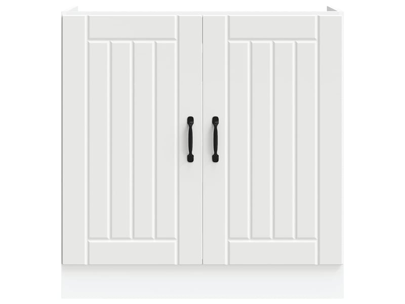Meuble de cuisine, meuble de base de lavabo blanc bois d'ingénierie - Conforama D