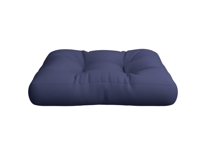 Coussin de palette, coussin de chaise, coussin de canapé bleu marine 60x60x12 cm tissu cf55314  - Conforama E